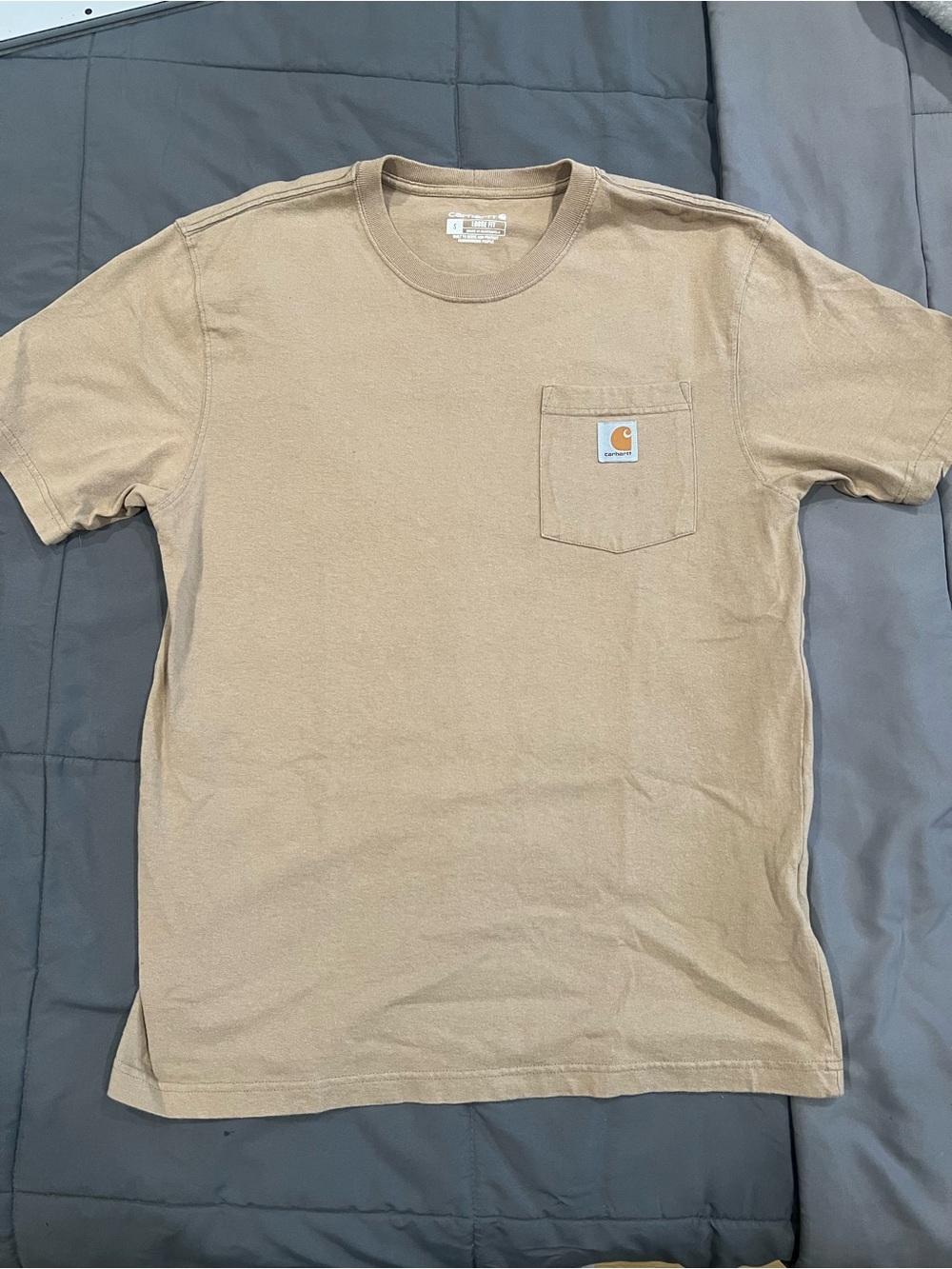 Carhartt Short Sleeve Pocket Tee in Beige